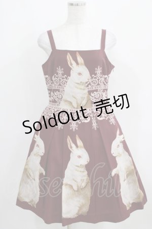 画像: Juliette et Justine / Robe de chemin des lapins〜ローズ　デュ　シュマン　デ　ラピン〜 サイズ2 ボルドー H-25-03-30-013-CL-OP-NS-ZH