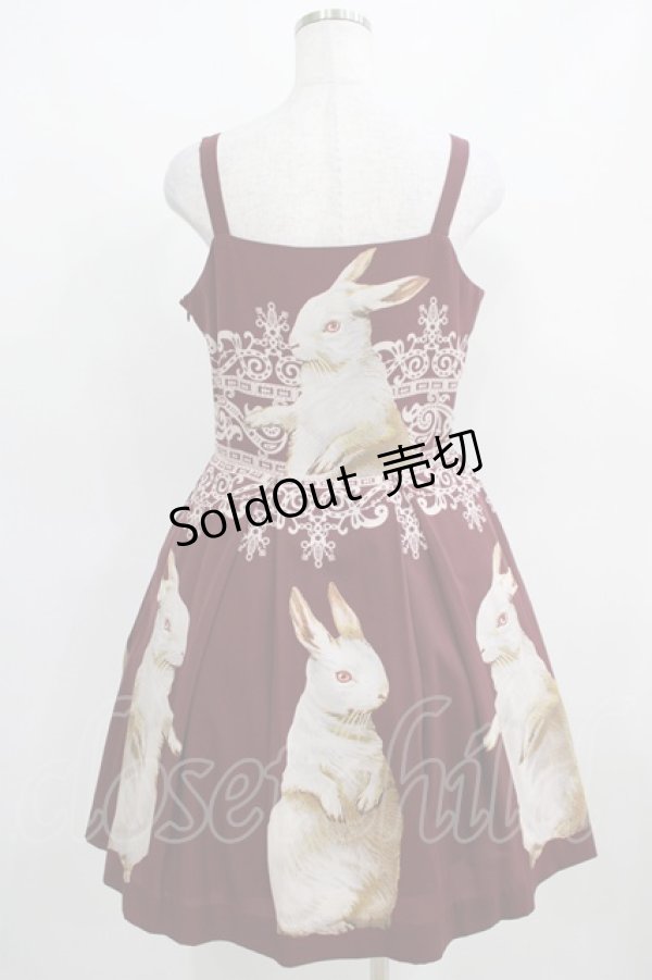 画像3: Juliette et Justine / Robe de chemin des lapins〜ローズ　デュ　シュマン　デ　ラピン〜 サイズ2 ボルドー H-25-03-30-013-CL-OP-NS-ZH (3)