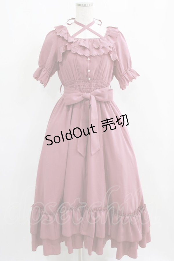 画像1: Amavel / Romantique Lady ティアードロングワンピース Free ピンク H-25-03-30-017-CA-OP-NS-ZH (1)
