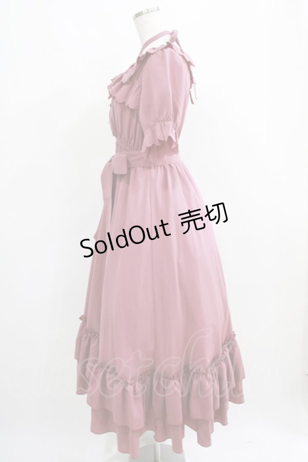 画像2: Amavel / Romantique Lady ティアードロングワンピース Free ピンク H-25-03-30-017-CA-OP-NS-ZH (2)