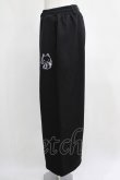 画像2: NieR Clothing / 刺繍ワイドパンツ  黒 H-25-03-31-026-PU-PA-KB-ZH (2)
