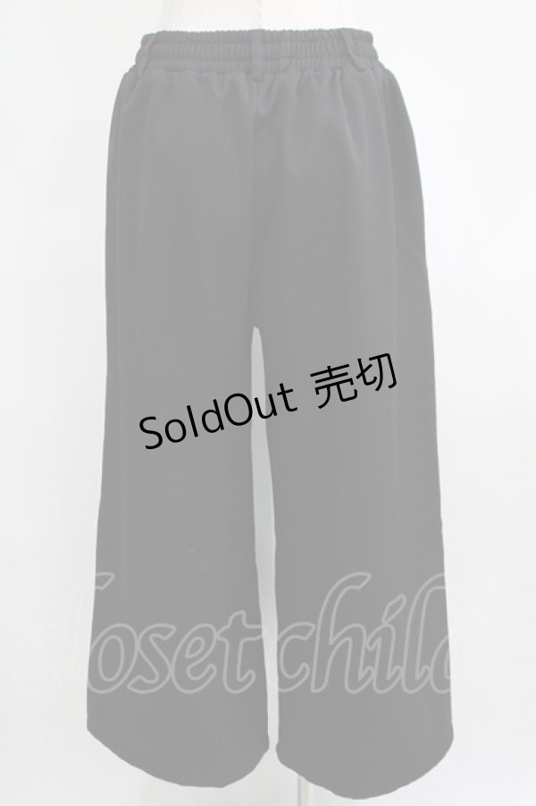 画像3: NieR Clothing / 刺繍ワイドパンツ  黒 H-25-03-31-026-PU-PA-KB-ZH (3)