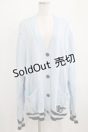 画像: NieR Clothing / Vネックカーディガン  ライトブルー H-25-03-31-036-PU-TO-KB-ZH