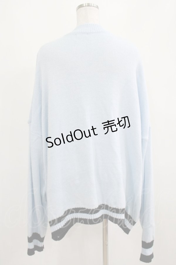 画像3: NieR Clothing / Vネックカーディガン  ライトブルー H-25-03-31-036-PU-TO-KB-ZH (3)