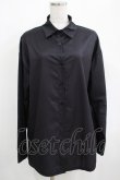 画像1: NieR Clothing / バックプリントシャツ  黒 H-25-03-31-037-PU-BL-KB-ZH (1)