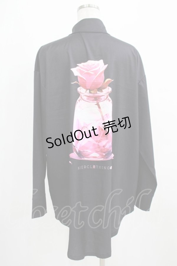 画像3: NieR Clothing / バックプリントシャツ  黒 H-25-03-31-037-PU-BL-KB-ZH (3)
