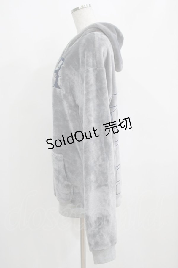 画像2: NieR Clothing / もこもこプルパーカー  グレー H-25-03-31-038-PU-TO-KB-ZH (2)