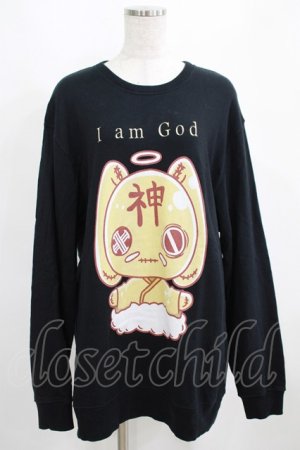 画像: NieR Clothing / プリントSWEAT  2XL ブラック H-25-03-31-039-PU-TO-KB-ZI