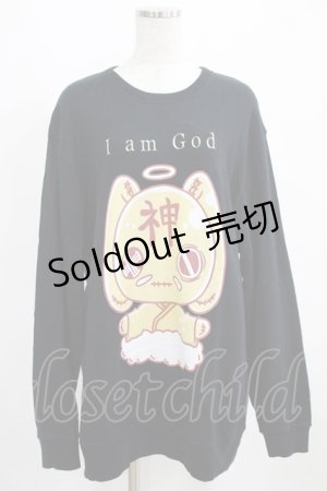 画像: NieR Clothing / プリントSWEAT  2XL ブラック H-25-03-31-039-PU-TO-KB-ZI