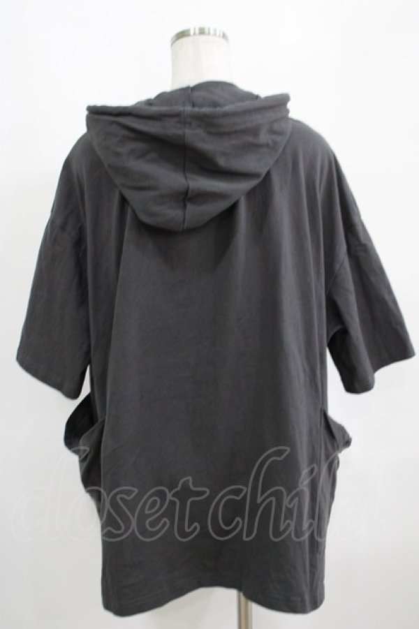 画像3: NieR Clothing / ポケット刺繍プルパーカー  グレー H-25-03-31-044-PU-TO-KB-ZH (3)