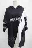 画像1: NieR Clothing / 半袖プルパーカー  黒 H-25-03-31-045-PU-TO-KB-ZH (1)