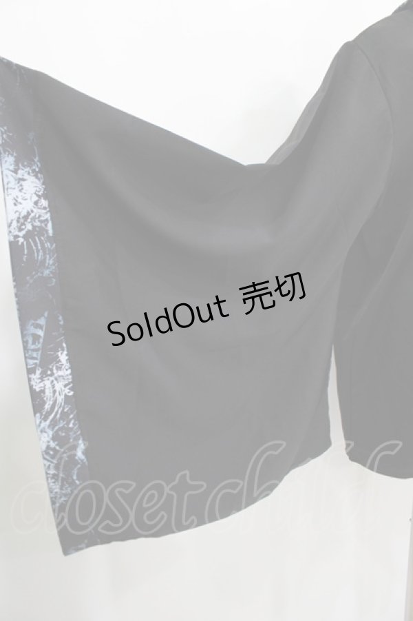 画像4: NieR Clothing / 着物風袖フードシャツ  黒 H-25-03-31-046-PU-BL-KB-ZH (4)