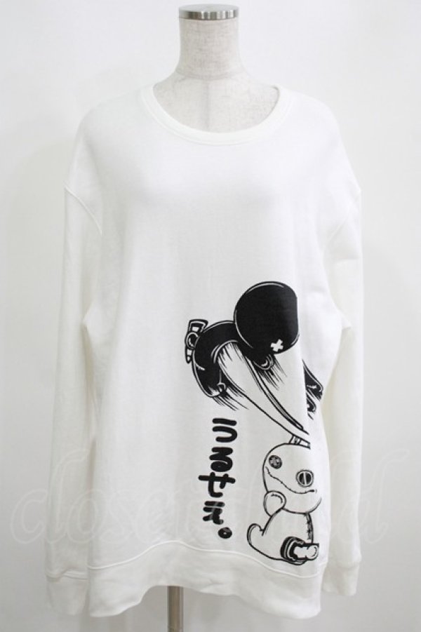 画像1: NieR Clothing / プリントSWEAT  2XL 白 H-25-03-31-060-PU-TO-KB-ZH (1)