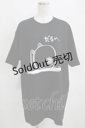 画像: NieR Clothing / プリントCOTTON CUTSEW XL 黒 H-25-03-31-063-PU-TO-KB-ZI