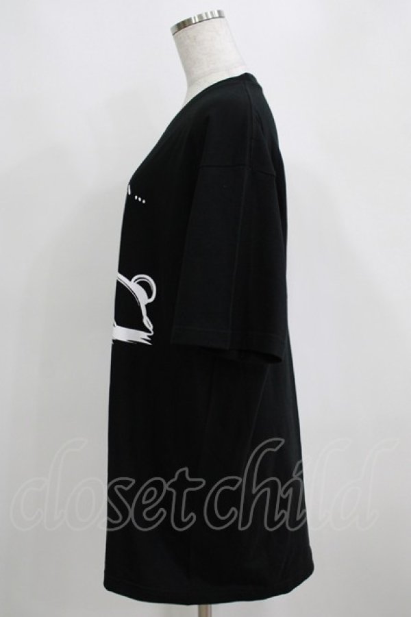 画像2: NieR Clothing / プリントCOTTON CUTSEW XL 黒 H-25-03-31-063-PU-TO-KB-ZI (2)