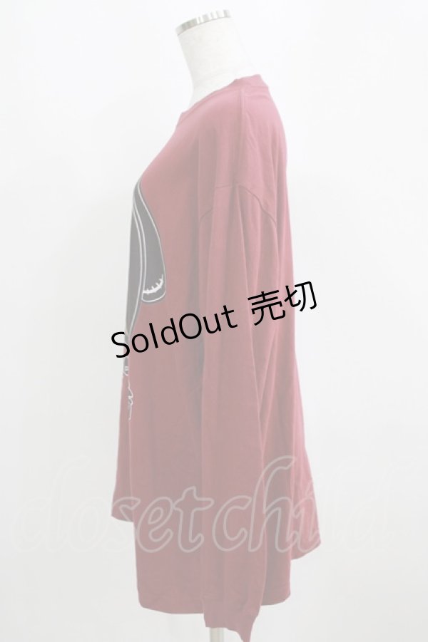 画像2: NieR Clothing / COTTON LONG CUTSEW XL エンジ H-25-03-31-064-PU-TO-KB-ZH (2)