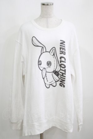 画像: NieR Clothing / プリントSWEAT  2XL 白 H-25-03-31-067-PU-TO-KB-ZH