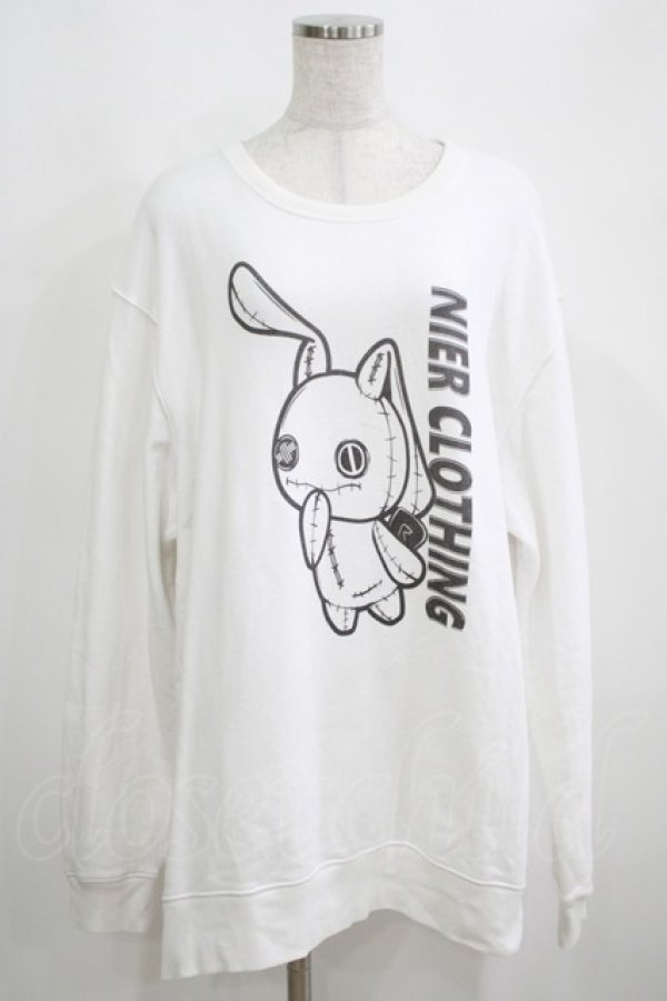 画像1: NieR Clothing / プリントSWEAT  2XL 白 H-25-03-31-067-PU-TO-KB-ZH (1)