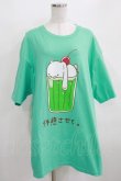 画像1: NieR Clothing / プリントCOTTON CUTSEW XXXL グリーン H-25-03-31-069-PU-TO-KB-ZH (1)