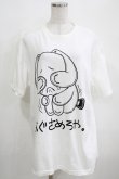 画像1: NieR Clothing / プリントCOTTON CUTSEW XL 白 H-25-03-31-072-PU-TO-KB-ZH (1)