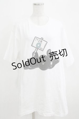 画像: NieR Clothing / プリントCOTTON CUTSEW XL 白 H-25-03-31-075-PU-TO-KB-ZH