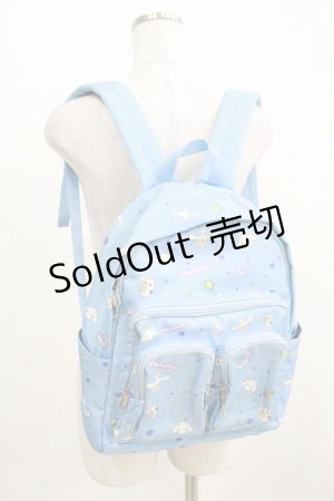 画像: NieR Clothing / シナモロール×NieRちゃんBACK PACK  ブルー H-25-03-31-077-PU-BG-KB-ZH