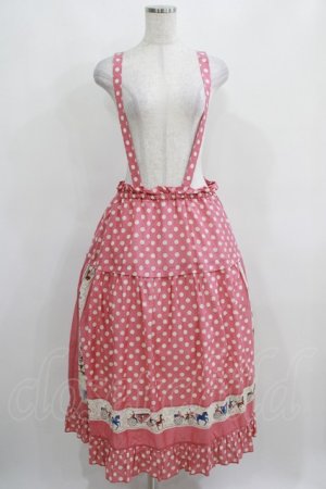 画像: Jane Marple / Polka dots parade suspenders skirt  ピンク H-25-03-31-009-JM-SK-KB-ZH