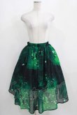 画像4: NieR Clothing / GREEN BUTTERFLY SHEER SKIRT  グリーン H-25-03-31-013-PU-SK-KB-ZH (4)