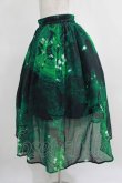 画像2: NieR Clothing / GREEN BUTTERFLY SHEER SKIRT  グリーン H-25-03-31-013-PU-SK-KB-ZH (2)