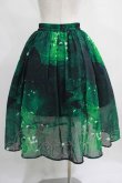 画像3: NieR Clothing / GREEN BUTTERFLY SHEER SKIRT  グリーン H-25-03-31-013-PU-SK-KB-ZH (3)