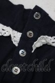 画像5: Jane Marple / Royal-fraise lace-trim pullover  ネイビー×アイボリー H-25-04-01-029-JM-OP-KB-ZH (5)