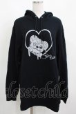 画像1: meltyglow / プリントプルパーカー 2XL 黒 H-25-04-01-032-PU-TO-KB-ZH (1)