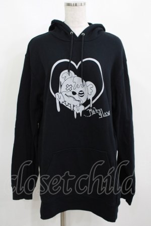 画像: meltyglow / プリントプルパーカー 2XL 黒 H-25-04-01-032-PU-TO-KB-ZH