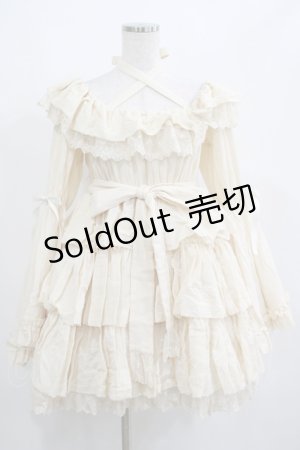画像: Vallee lys / Coquelicot Dress -gauze-  アイボリー H-25-04-01-034-GO-OP-KB-ZH