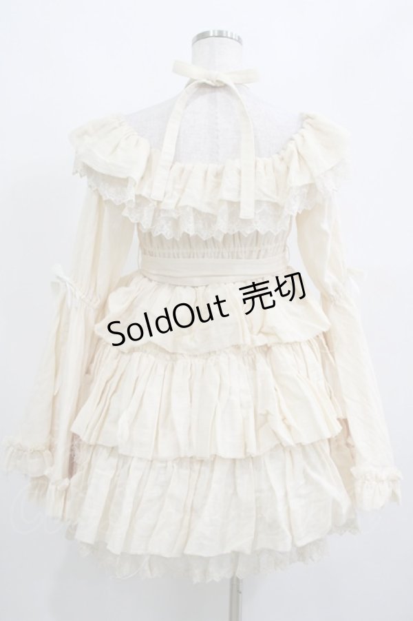 画像3: Vallee lys / Coquelicot Dress -gauze-  アイボリー H-25-04-01-034-GO-OP-KB-ZH (3)