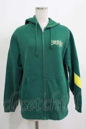 画像: ZOESTYLES / HOODED ZOE THE CROSS M グリーン×ベージュ×イエロー H-25-04-01-035-GO-TO-KB-ZH