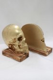 画像2: THE BLACKENED TEETH / Skull Bookends   H-25-04-01-049-PU-ZA-KB-ZH (2)