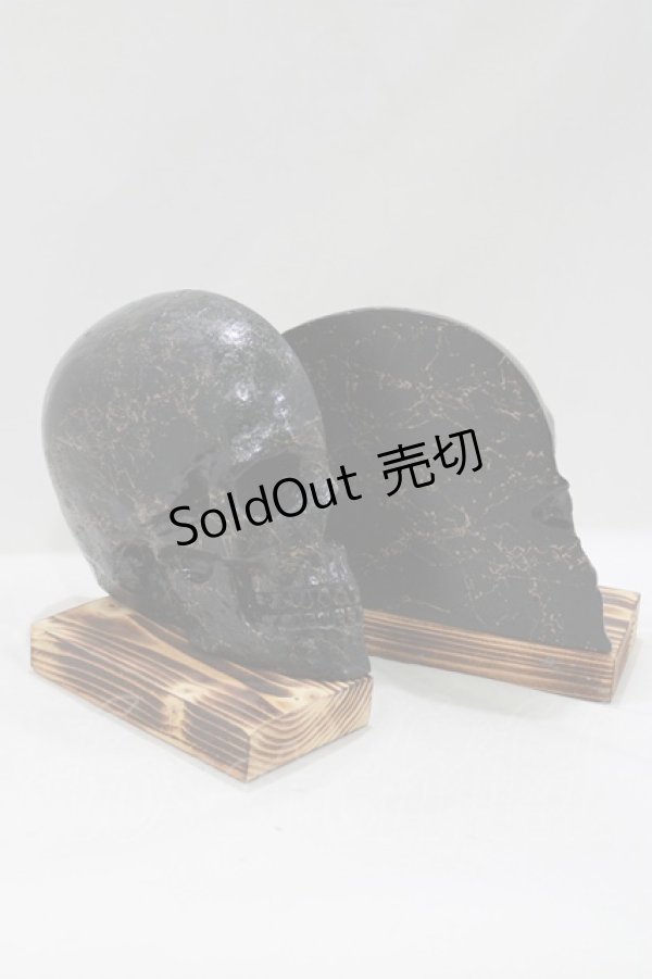 画像2: THE BLACKENED TEETH / Skull Bookends   H-25-04-01-050-PU-ZA-KB-ZH (2)