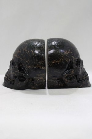 画像: THE BLACKENED TEETH / Full Skull Bookends   H-25-04-01-051-PU-ZA-KB-ZH