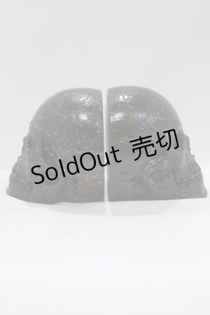 画像: THE BLACKENED TEETH / Full Skull Bookends   H-25-04-01-051-PU-ZA-KB-ZH