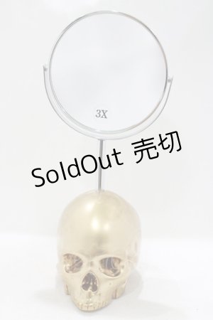 画像: 【SALE】THE BLACKENED TEETH / Skull Vanity Mirror   H-25-04-01-054-PU-ZA-KB-ZT-W002