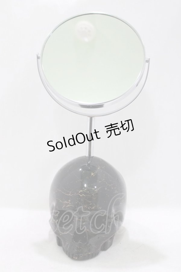 画像1: THE BLACKENED TEETH / Skull Vanity Mirror   H-25-04-01-055-PU-ZA-KB-ZH (1)