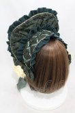 画像2: metamorphose / Dim lightハーフボンネット  グリーン H-25-04-01-1003-ME-AC-NS-ZH (2)