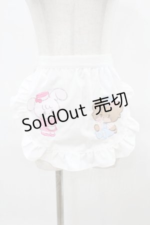 画像: axes femme kawaii / mikkoコラボ刺繍エプロン Free オフ H-25-04-01-1041-AX-SK-NS-ZH