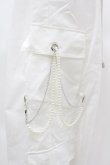 画像3: DearMyLoveMillor / パールチェーンカーゴパンツ LL オフ H-25-04-01-1042-0-PA-NS-ZH (3)