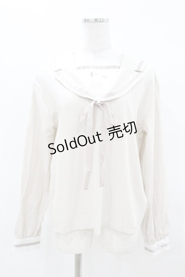 画像1: Avail / サンリオキャラクターズコラボ ぽちゃっこブラウス M ベージュ H-25-04-01-1048-0-BL-NS-ZH (1)