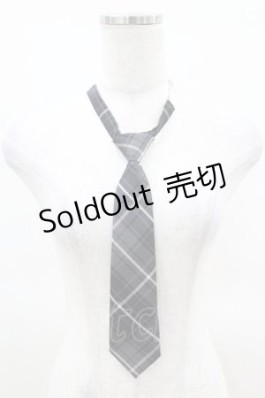 画像: DearMyLove / アソートチェック柄ネクタイ  グレー H-25-04-01-1010-EL-ZA-NS-ZH