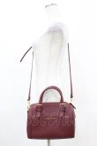 画像1: Maison de FLEUR / モノグラムポケットボストンショルダーバッグ  ワイン H-25-04-01-1014-LO-BG-NS-ZH (1)