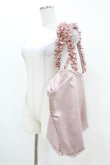 画像2: Maison de FLEUR / サテンフリルハンドルキャリーオンバッグ  ピンク H-25-04-01-1015-LO-BG-NS-ZH (2)