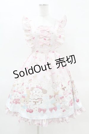 画像: axes femme kawaii / ダイナーカフェジャンパースカート M ピンク H-25-04-01-1018-AX-OP-NS-ZH